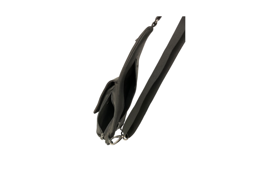 Les Ateliers Foures 9510 - CUIR DE VACHETTE - NOIR sac homme holster baroudeur les ateliers fourès body bag