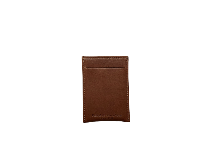 Les Ateliers Foures B01X - CUIR DE VACHETTE - FAUVE fourés-baroudeuse-porte cartes plat rfid p.cartes credit