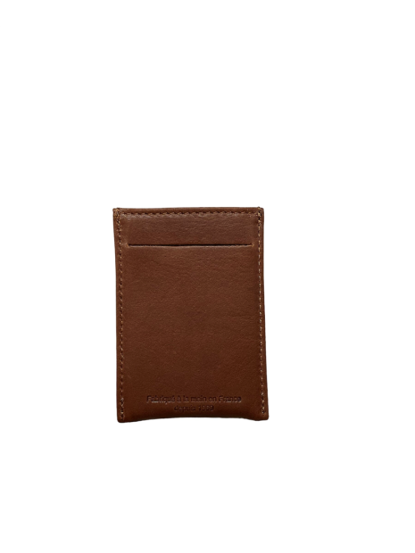 Les Ateliers Foures B01X - CUIR DE VACHETTE - FAUVE fourés-baroudeuse-porte cartes plat rfid pcartes-credit