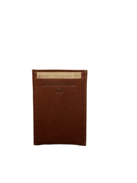 Les Ateliers Foures B01X - CUIR DE VACHETTE - FAUVE fourés-baroudeuse-porte cartes plat rfid p.cartes credit