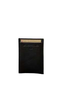 Les Ateliers Foures B01X - CUIR DE VACHETTE - NOIR fourés-baroudeuse-porte cartes plat rfid p.cartes credit