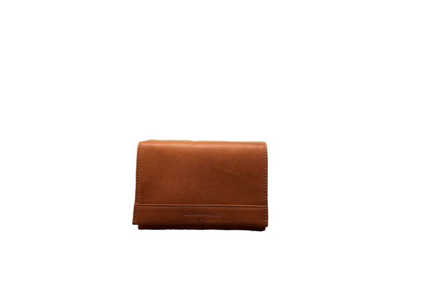 Les Ateliers Foures B43 - CUIR DE VACHETTE - FAUVE les ateliers fourès porte papier porte carte Portefeuille Homme