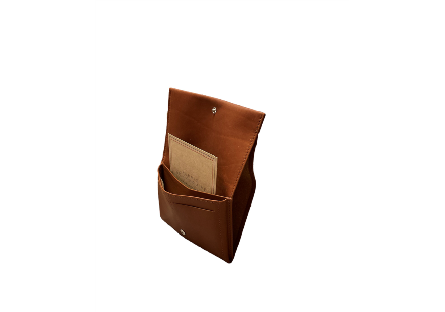 Les Ateliers Foures B43 - CUIR DE VACHETTE - FAUVE les ateliers fourès porte papier porte carte Portefeuille Homme