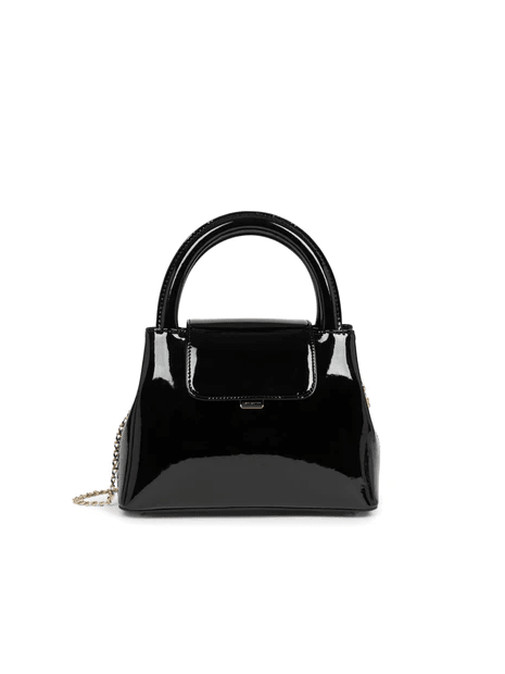 Lancaster 480-019 - POLYURÉTHANE - NOIR VE lancaster-carla ginola-sac porté main s sacs-a-mains