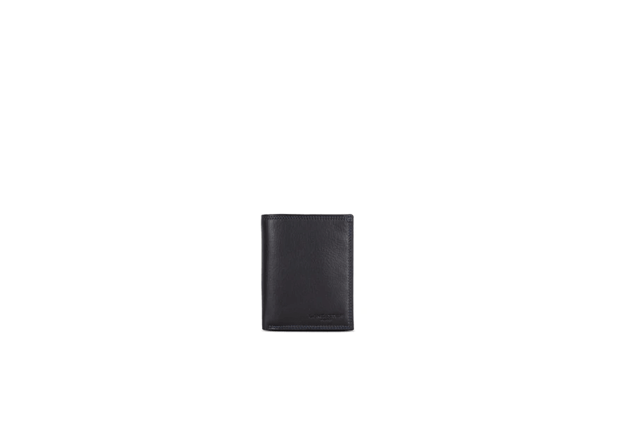 Lancaster 120-12 - CUIR DE VACHETTE - NOIR Soft Vintage Homme - Portefeuille Portefeuille Homme
