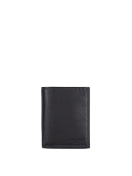 Lancaster 120-12 - CUIR DE VACHETTE - NOIR Soft Vintage Homme - Portefeuille Portefeuille Homme