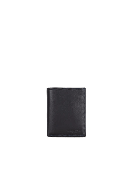Lancaster 120-12 - CUIR DE VACHETTE - NOIR Soft Vintage Homme - Portefeuille Portefeuille Homme