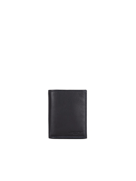 Lancaster 120-12 - CUIR DE VACHETTE - NOIR Soft Vintage Homme - Portefeuille portefeuille-homme