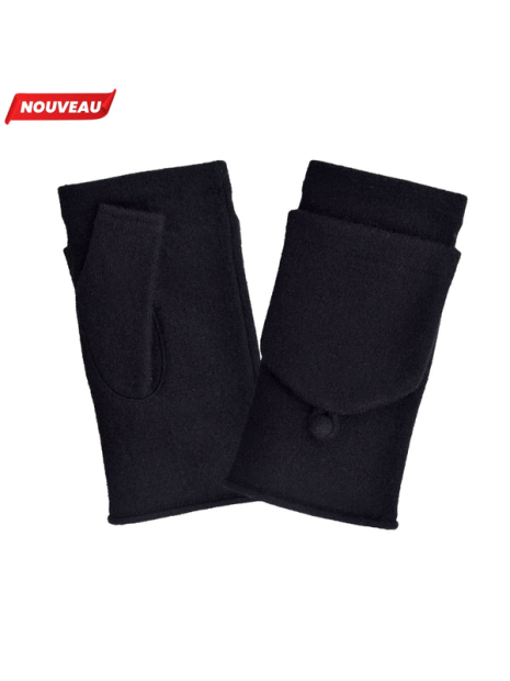 Glove Story 31155NF - LAINE - NOIR glove story-laine-mitaine capuche gants-femme-tu