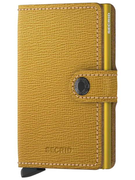 Secrid MC - CUIR DE VACHETTE - OCHRE porte cartes miniwallet crisple porte-cartes
