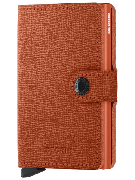 Secrid MC - CUIR DE VACHETTE - PUMPKIN porte cartes miniwallet crisple porte-cartes