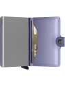 Secrid MME - ALUMINIUM/CUIR - LILAS porte cartes miniwallet metallic porte-cartes