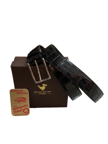 Beynat et Janniaux CEINTURE CROCO - CROCODILE - NOI beynat & janniaux-croco-ceinture homme Ceinture homme