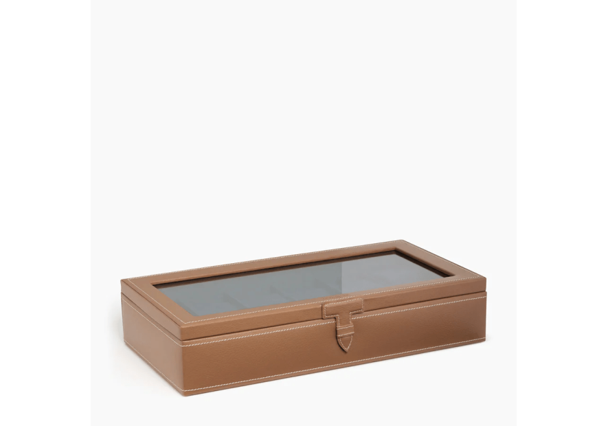 Le Tanneur TBJ7395 - CUIR DE VACHETTE - NAT le tanneur coffret 12 montres vitré coffret montres