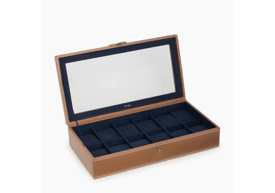 Le Tanneur TBJ7395 - CUIR DE VACHETTE - NAT le tanneur coffret 12 montres vitré coffret montres