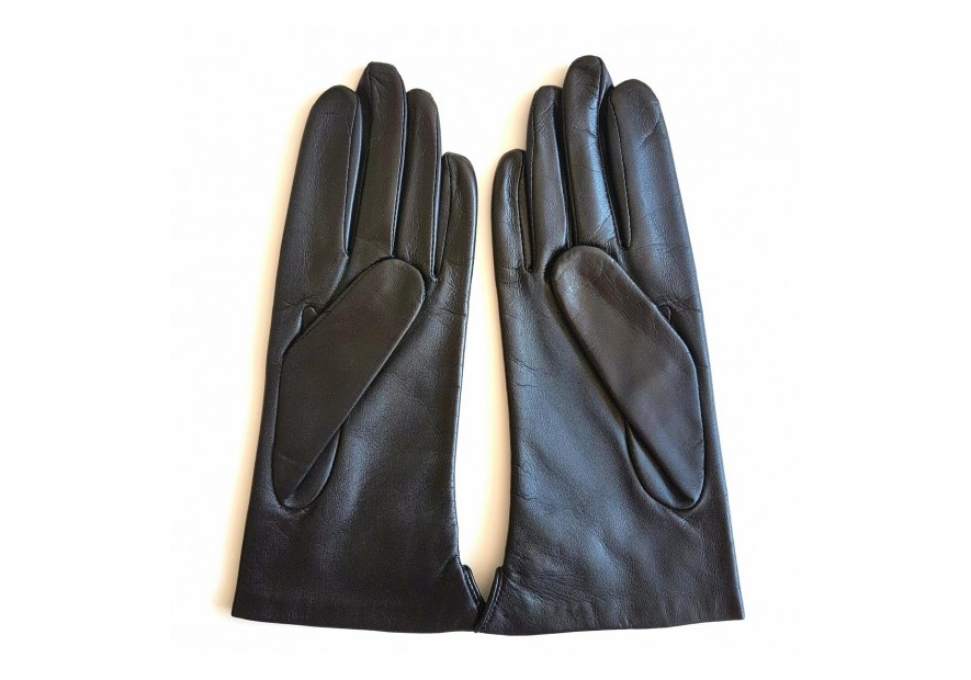 Poujade P26DC - CUIR D'AGNEAU - NOIR poujade-2 boutons-gants femme gants femme
