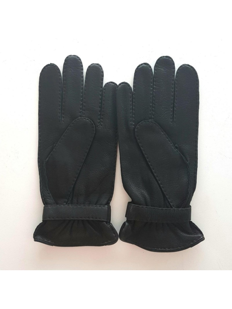 Poujade 1268DC - CERF - NOIR poujade-cerf-gants homme patte Gants