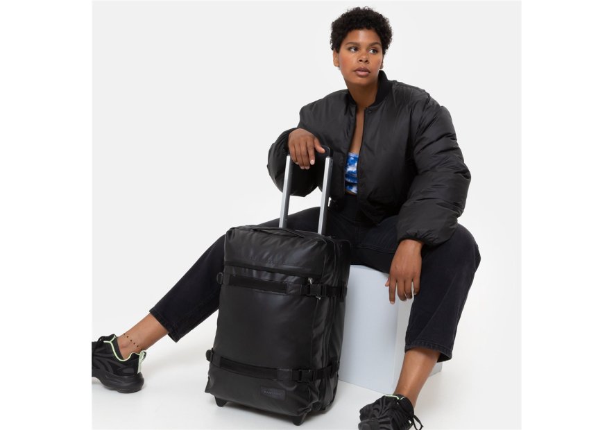Eastpak K0A5BA7 - POLYESTER - TARP BLACK sac de voyage roulettes transit'r s Sac de voyage à roulettes
