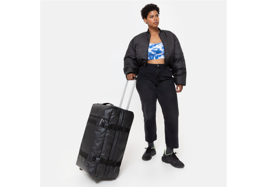 Eastpak K0A5BA8 - POLYESTER - TARP BLACK sac de voyage roulettes transit'r m Sac de voyage à roulettes