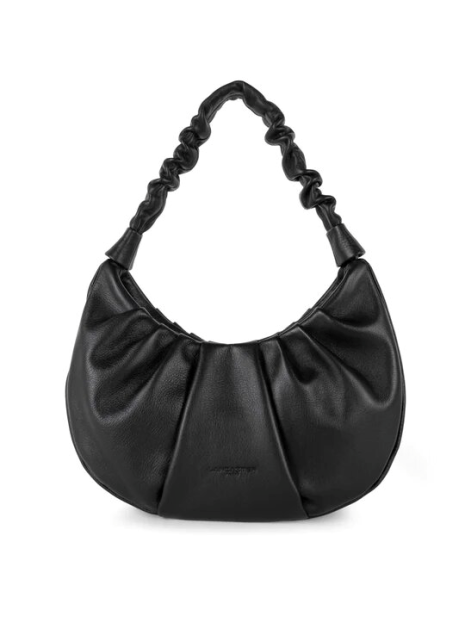 Lancaster 577-14 - CUIR DE VACHETTE - NOIR Lancaster - Soft chou chou sacs-a-mains
