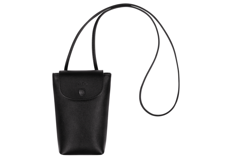 Longchamp 34178/987 - CUIR D'AGNEAU - NOIR etui téléphone le pliage xtra etui telephone