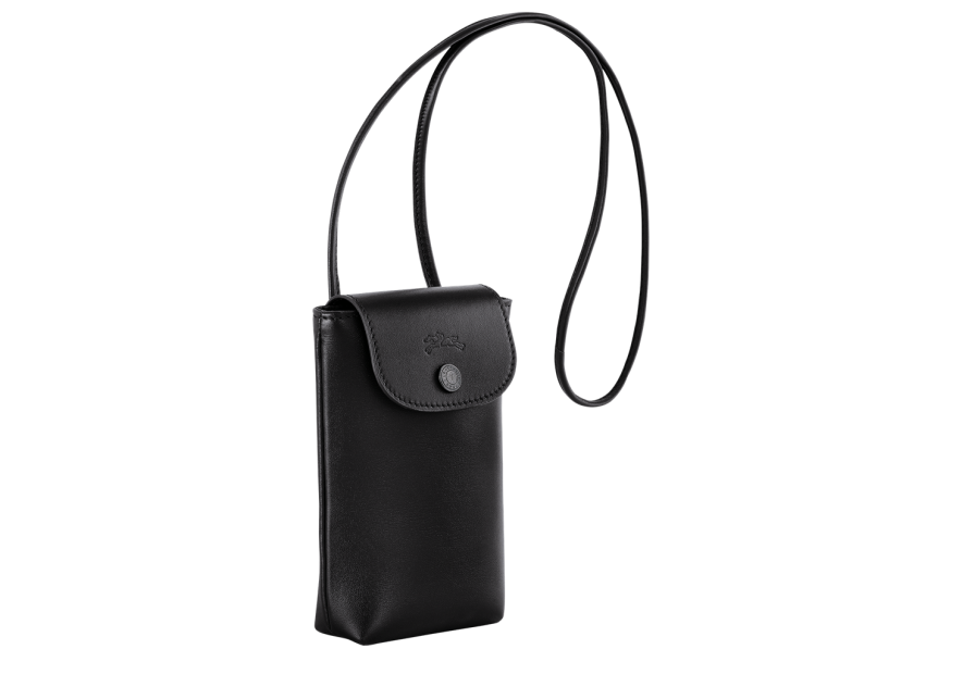 Longchamp 34178/987 - CUIR D'AGNEAU - NOIR etui téléphone le pliage xtra etui telephone