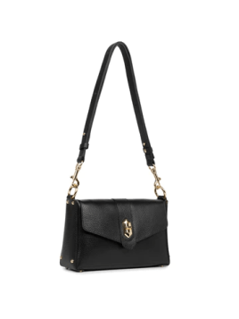 Lancaster 470-53 - CUIR DE VACHETTE - NOIR foulonné double-trotteur Sacs à mains