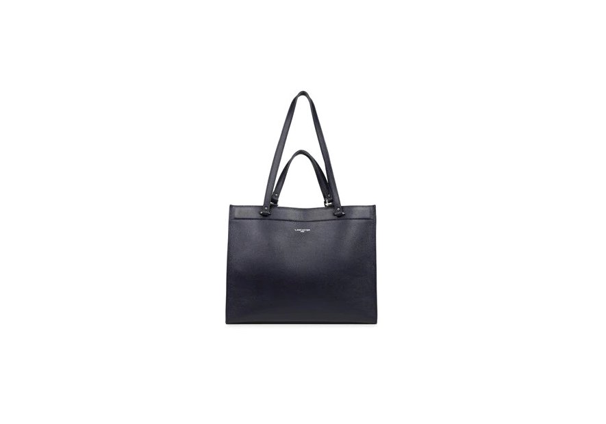 Lancaster 470-59 - CUIR DE VACHETTE - NOIR lancaster-foulonné double-sac cabas épaule Loisirs