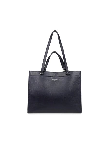 Lancaster 470-59 - CUIR DE VACHETTE - NOIR lancaster-foulonné double-sac cabas épaule Loisirs