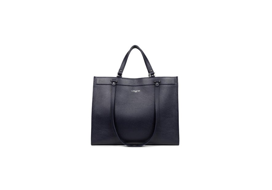 Lancaster 470-59 - CUIR DE VACHETTE - NOIR lancaster-foulonné double-sac cabas épaule Loisirs