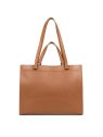 Lancaster 470-59 - CUIR DE VACHETTE - CAME sac cabas a4 lancaster foulonné double loisirs