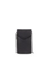 Lancaster 170-27 - CUIR DE VACHETTE - NOIR foulonné pm-pochette telephone sacs-a-mains