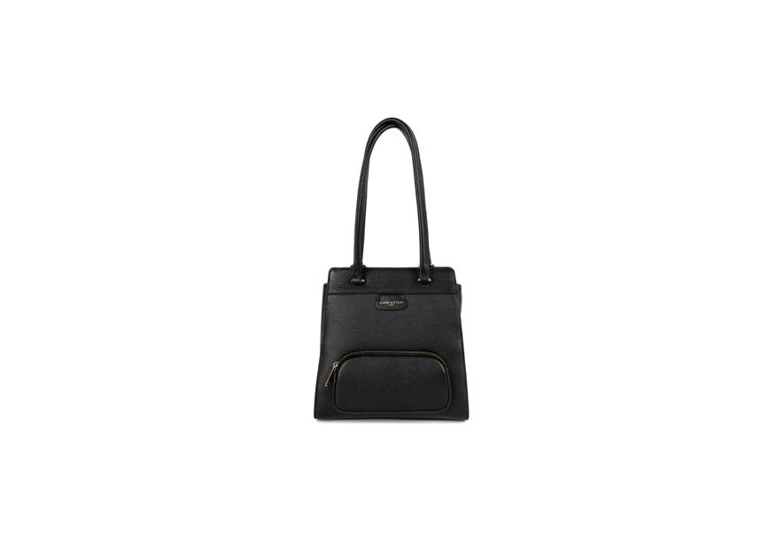 Lancaster 529-81 - CUIR DE VACHETTE - NOIR dune-sac à dos Sacs à mains