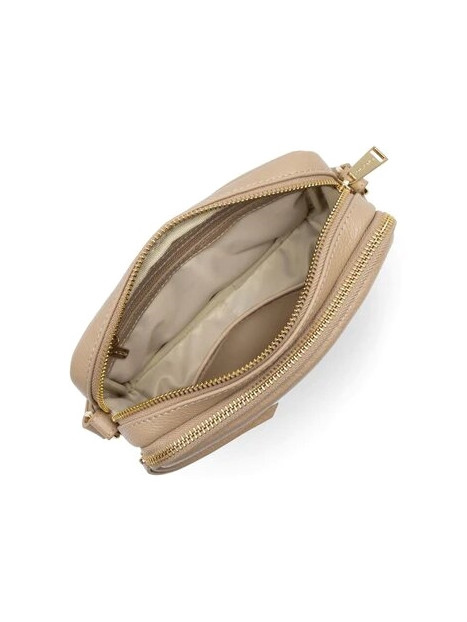 Lancaster 529-20 - CUIR DE VACHETTE - BEIG Dune - Mini Sac Trotteur Sac porté travers