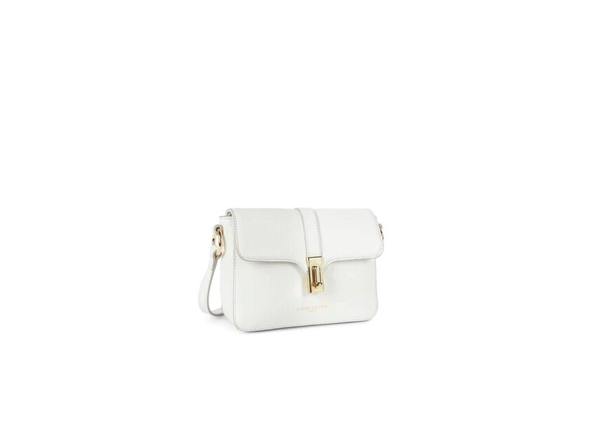 Lancaster 547-40 - CUIR DE VACHETTE - BLAN lancaster foulonné milano sac rabat carré s Sacs à mains