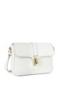Lancaster 547-40 - CUIR DE VACHETTE - BLAN lancaster foulonné milano sac rabat carré s sacs-a-mains