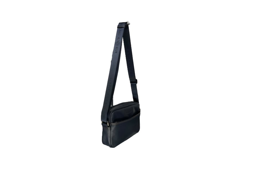 Lancaster 320-33 - CUIR DE VACHETTE - BLEU lancaster soft vintage sacoche homme sacoche homme