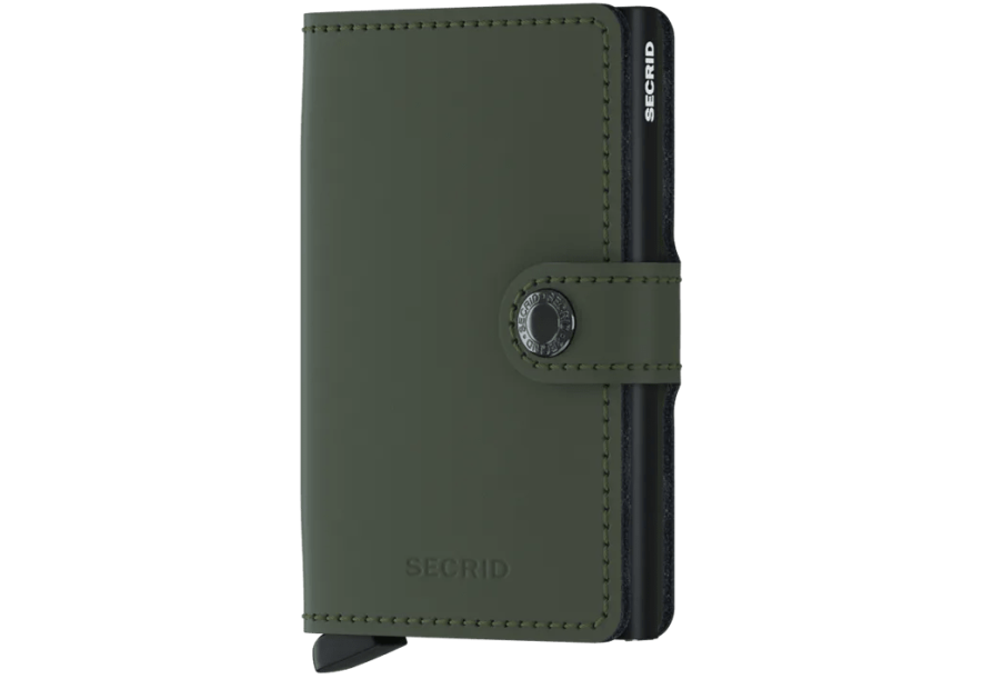 Secrid MM - CUIR DE VACHETTE - GREEN/BL porte cartes miniwallet mm Porte-cartes