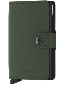 Secrid MM - CUIR DE VACHETTE - GREEN/BL porte cartes miniwallet mm Porte-cartes