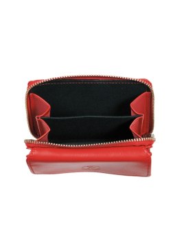 Frandi 885/03 - CUIR CLASSIQUE - ROUGE frandi-colors-porte monnaie billet carré Portefeuilles