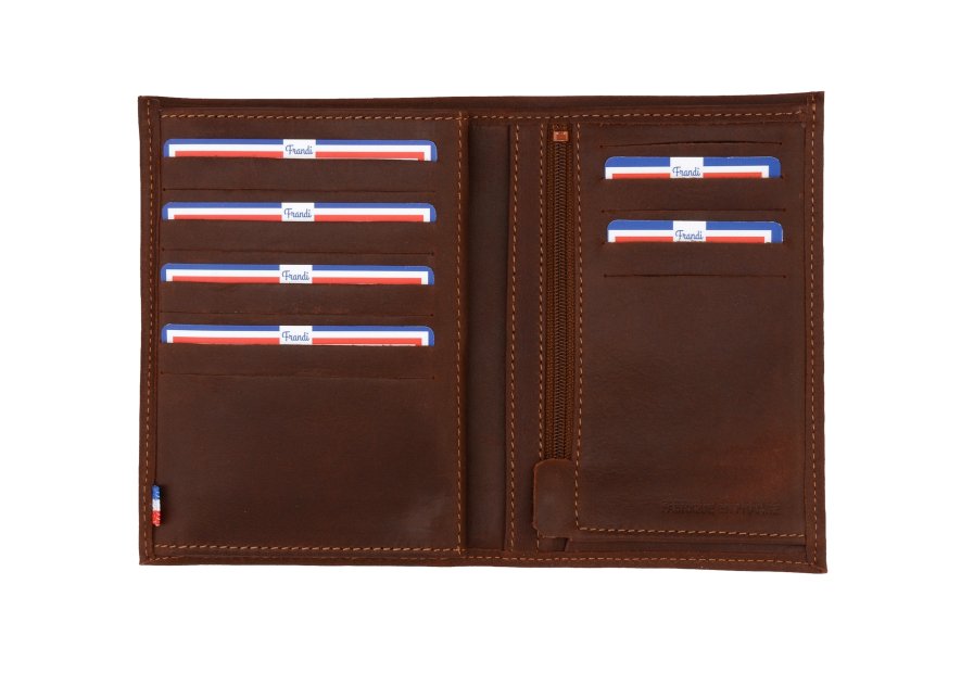 Frandi 925/5 RFID - CUIR DE VACHETTE -  frandi-authentique-portefeuille rfid 3 volets Portefeuilles