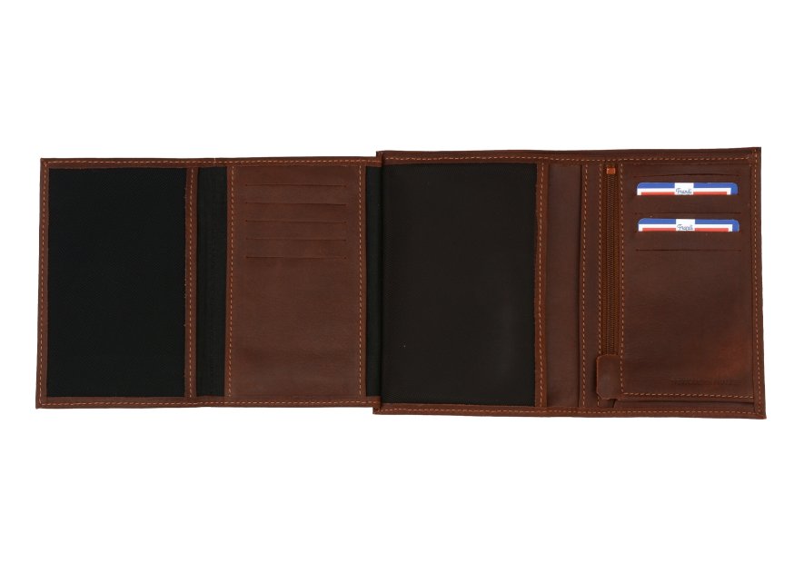 Frandi 925/5 RFID - CUIR DE VACHETTE -  frandi-authentique-portefeuille rfid 3 volets Portefeuilles