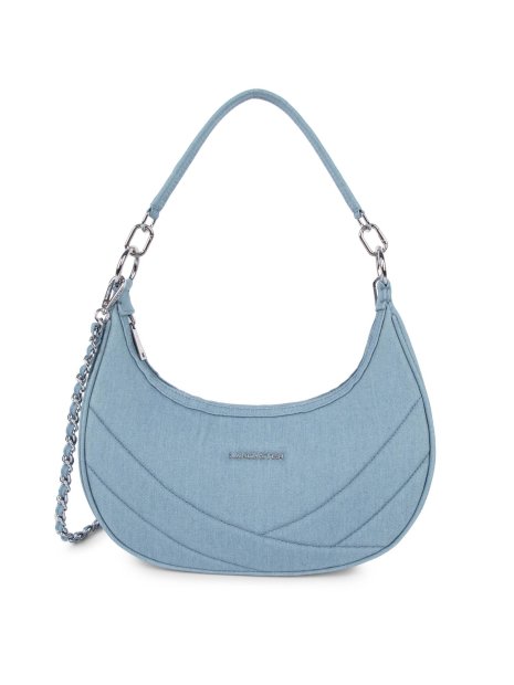Lancaster 518-94 - POLYESTER - BLEU lancaster-jeans matelassé- demi lune porté travers Sac business Lancaster 518-94 - POLYESTER - BLEU lancaster-jeans matelassé- demi lune porté travers sacs-a-mains