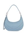 Lancaster 518-94 - POLYESTER - BLEU lancaster-jeans matelassé- demi lune porté travers Sac business Lancaster 518-94 - POLYESTER - BLEU lancaster-jeans matelassé- demi lune porté travers sacs-a-mains