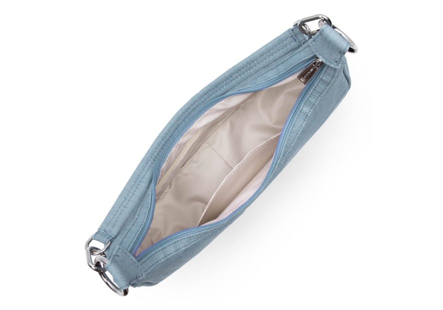 Lancaster 518-94 - POLYESTER - BLEU lancaster-jeans matelassé- demi lune porté travers Sac business Lancaster 518-94 - POLYESTER - BLEU lancaster-jeans matelassé- demi lune porté travers Sac business