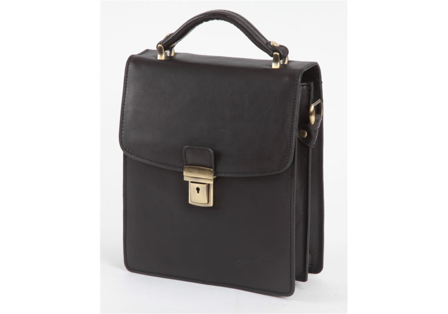 Gerard Henon 5211 - CUIR DE VACHETTE - NOIR hénon arizona sac homme classic