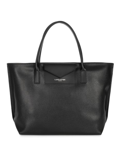 Lancaster 517-18 - TEP ET CUIR - NOIR sac porté main s maya sacs-a-mains