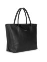 Lancaster 517-18 - TEP ET CUIR - NOIR sac porté main s maya sacs-a-mains
