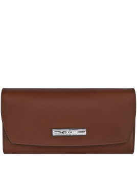 Longchamp 3146/HCN - CUIR DE VEAU - ÉBÈNE  longchamp-roseau-portefeuille à rabat Porte-monnaie