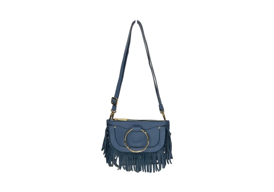 vison'a 23116 - CUIR DE VACHETTE - JEANS visona'- calif/cam- sac à main Sac business